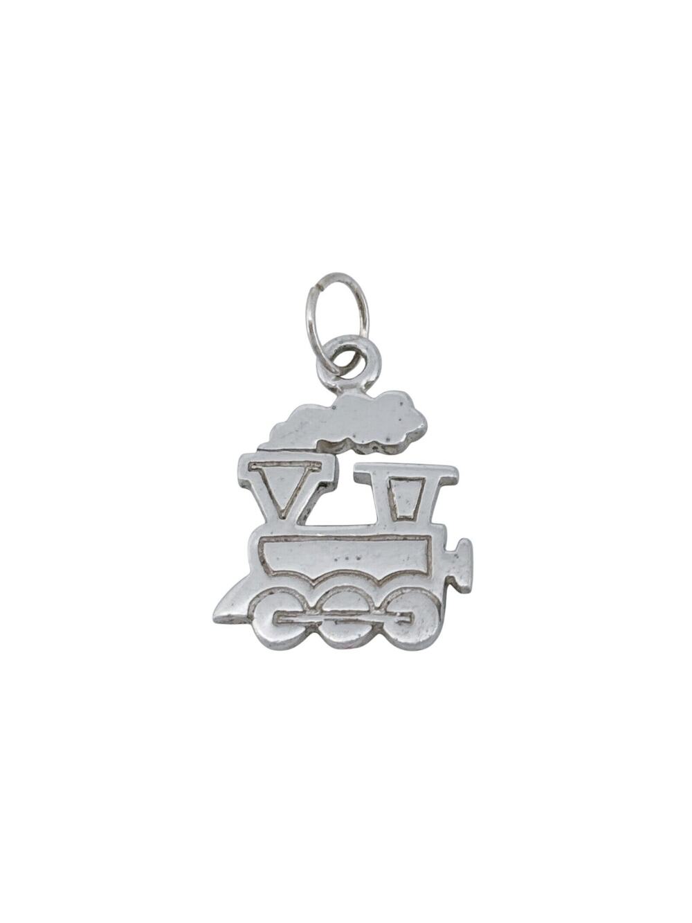 Vintage Sterling Silver 925 Train Engine Charm Pendant